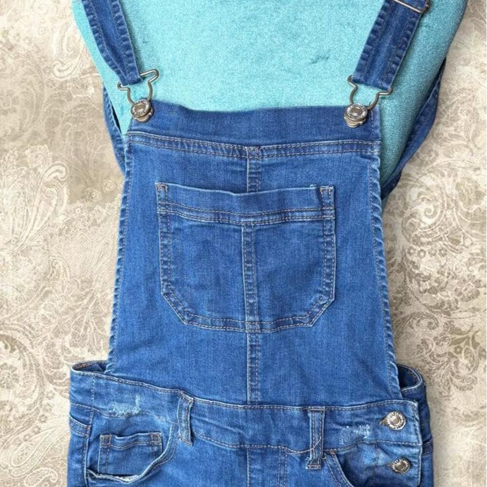Forever-21 Women's Blue Dungarees-overalls